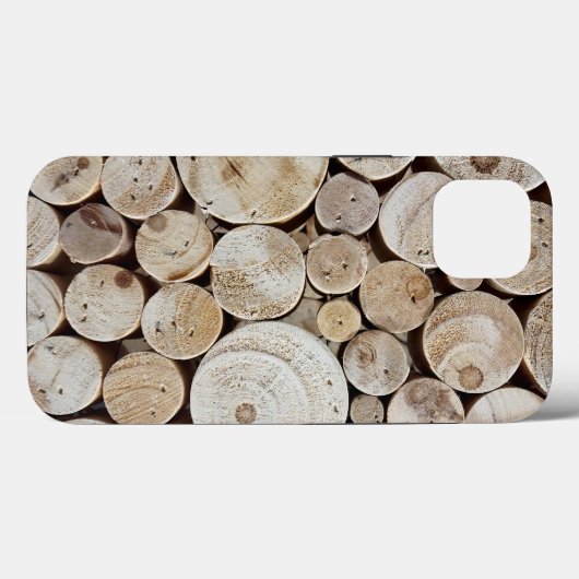 Houten Logs Case-Mate iPhone Case (Achterkant (horizontaal))