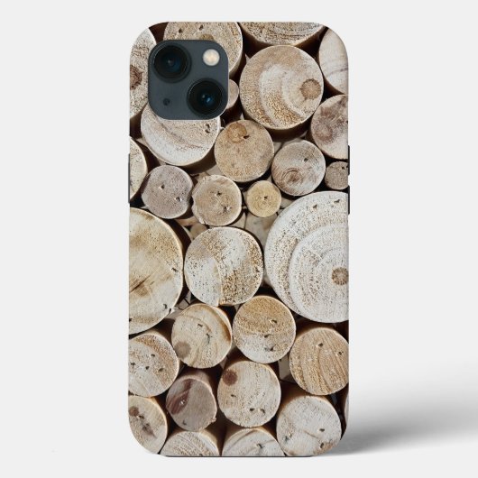 Houten Logs Case-Mate iPhone Case (Achterkant)