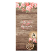 Houten loop en lantaarn - Koraal Reclamekaart (Achterkant)