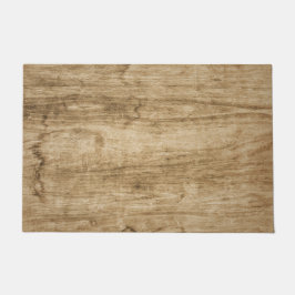 Houten mat. deurmat