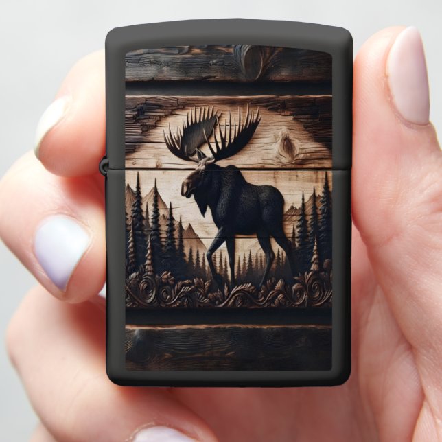 Houten Moose Artwork (In Hand)