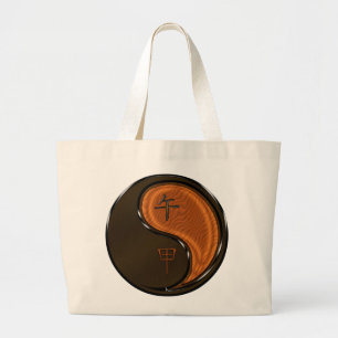 Houten Paard Grote Tote Bag