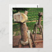 Houten paarden briefkaart (Voorkant / Achterkant)