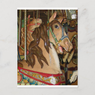 houten paarden briefkaart