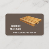 houten pallet visitekaartje (Voorkant)