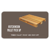 houten pallet visitekaartje