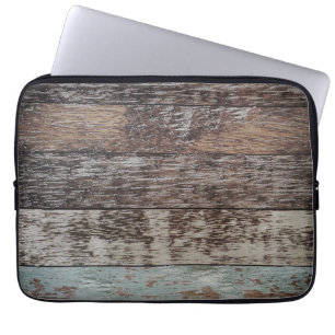 Houten Paneel Rustiek Laptop Sleeve