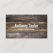 Houten Paneel Visitekaartje (Voorkant)