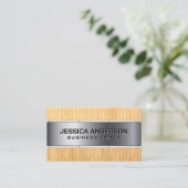 Houten panelen | Metallisch Visitekaartje (Staand voorkant)