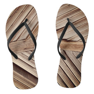 Houten panelen teenslippers