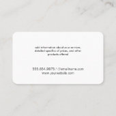 Houten Panelen voor Hondenverzorging Visitekaartje (Achterkant)