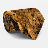 Houten patroon stropdas (Opgerold)