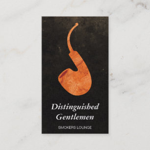 Houten pijp 2   Traditioneel Visitekaartje