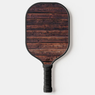 Houten Planken Met Structuurdetails Close-up Foto Pickleball Paddle