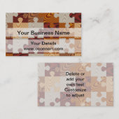 Houten puzzel visitekaartje (Voorkant / Achterkant)