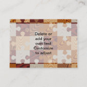 Houten puzzel visitekaartje (Achterkant)