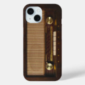 houten radio Case-Mate iPhone case (Achterkant)