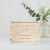 Houten RSVP (Staand voorkant)