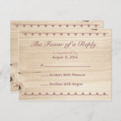 Houten RSVP (Voorkant / Achterkant)