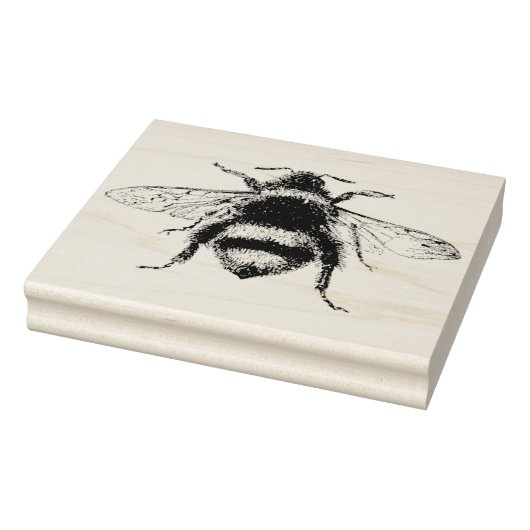 Houten Rubber Stamp - Honey Bee Rubberstempel (Stempel)