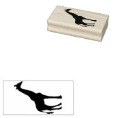 Houten rubber zegels - Giraffe Rubberstempel (Gestempeld)