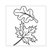 Houten rubberen stempel - eikel- en moerleder (Afrduk)