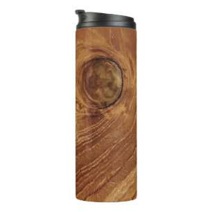 Houten Rustieke Teak Houtstructuur Houtnerf Foto Thermosbeker