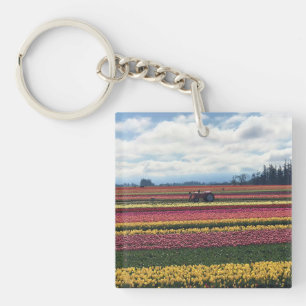 Houten Schoen Tulpenboerderij, Woodburn, Oregon Sleutelhanger