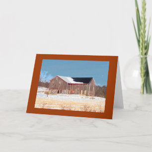 Houten Schuur met de Stelen van de Sneeuw en van Kaart