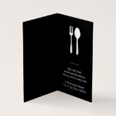 Houten servies voor de BBQ grillmaster Visitekaartjes (Binnen)