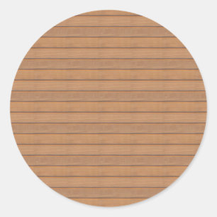 Houten sjabloon blanco elegant trendy natuurontwer ronde sticker