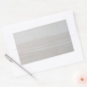 Houten sjabloon Elegante ontwerp Natuur Trendy Rechthoekige Sticker (Envelop)