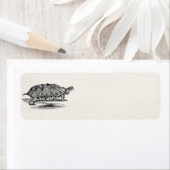 houten Sjabloon voor schildpad blanco Etiket (Insitu)