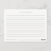 Houten Snijplank Recept Verzoek Bruidsmeisjesfeest Briefkaart (Achterkant)