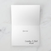 Houten snoerlampjes Bruiloft Bedankkaart (Binnen)