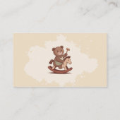 Houten Speelgoedmaker Visitekaartje (Achterkant)