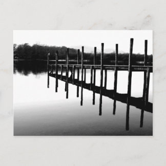 Houten Steiger Reflecties: Derwentwater Briefkaart