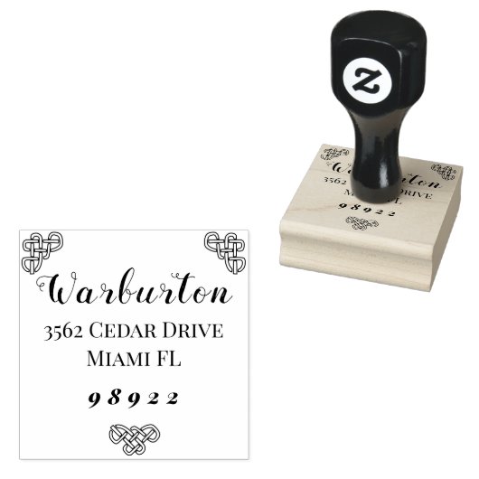 houten stempel (Gestempeld)