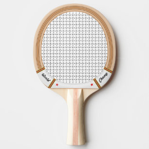 houten tennisracket tafeltennisbatje
