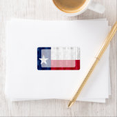 Houten Texaanse vlag Etiket (Insitu)