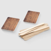 Houten textuur handwaaier (Niet-gemonteerd)