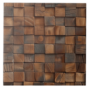 Houten textuur keramische Tegel Tegeltje