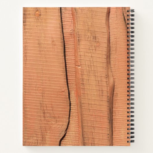Houten textuur notitieboek (Achterkant)