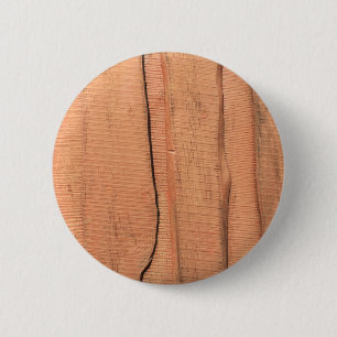 Houten textuur ronde button 5,7 cm