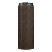  Houten Tiki Mask Custom Name Thermosbeker (Achterkant)