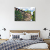 Houten Trein Trestle Canvas Afdruk (Insitu (Slaapkamer))