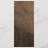 Houten Trouwmenu Menu (Achterkant)