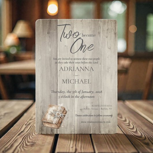 Houten Twee Christelijke Kerken Eén Kaart