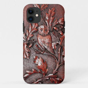 houten uil iPhone 11 hoesje
