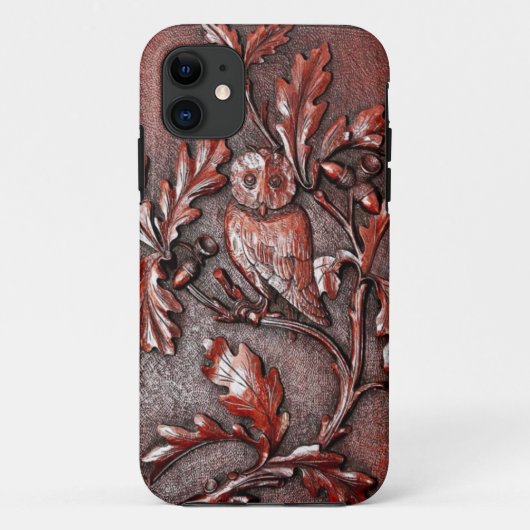 houten uil Case-Mate iPhone case (Achterkant)